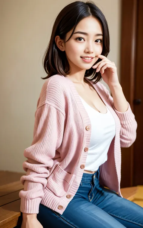 pink sweater