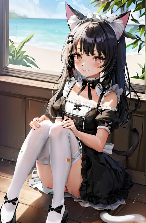 maid uniform，loli，Cat ear