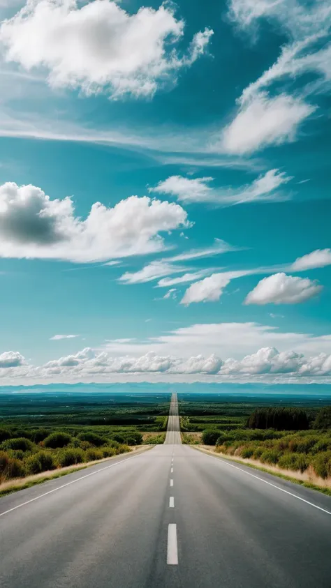 a beautiful road with beautiful cloud, movie style cinema look, cinematic, 4k ultra realistic hd image, highly detailed, looks s...