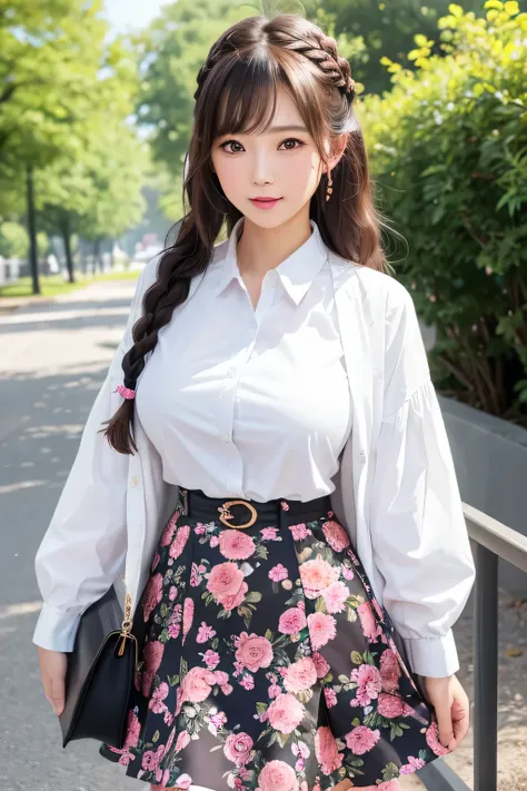 (highest quality:1.4)、(High resolution)、detailed background、(detailed beautiful face:1.4)、anatomically correct、(Depict the normal number of fingers)、(detailed facial expressions)、beautiful and smooth skin、beautiful teenage girl、(huge breasts:1.3)、cute hair...