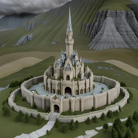 An actually house , like a minas tirith replica