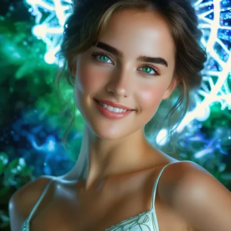 (best quality,4k,8k,highres,masterpiece:1.2),ultra-detailed,(realistic,photorealistic,photo-realistic:1.37),Official art, (1 beautiful teenage Italian girl:1.1), (wearing detailed white bodysuit with beautiful fractal or marble design:1.3), (seductive smil...