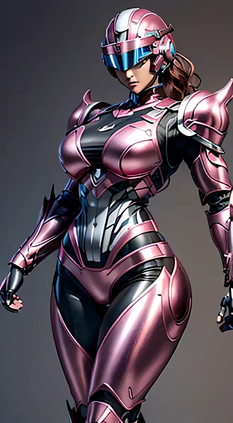 female robocop solo、bright outdoors、strong light source、8k, high quality, masterpiece, 最high quality、very detailed、armor that co...