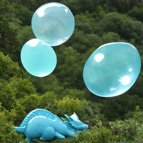 sleeping dragon with bubble