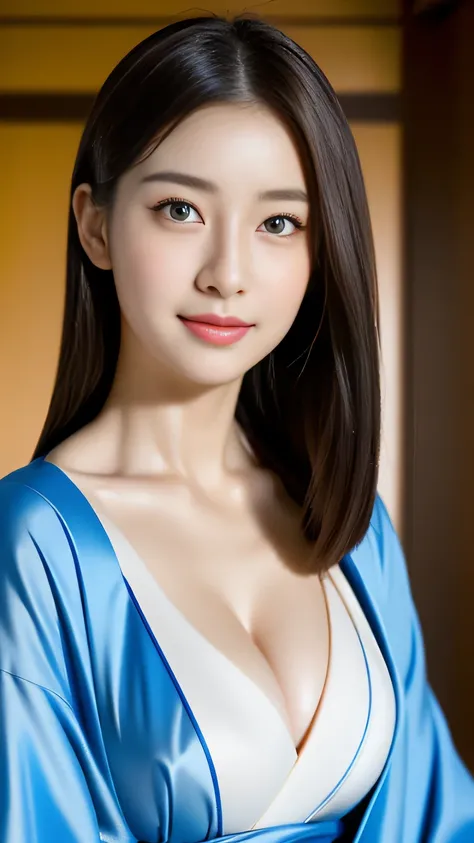 (((32ｋ,high details,high detail、masterpiece,attention to detail,Full body Esbian,alone))),Raw photo & realistic atmosphere,beautiful dark blue eyes,detailed mouth,glossy lips,thin eyebrows,fine eyes、Soft white skin that shines in every detail、her deep blue...