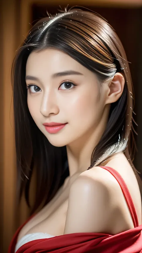 (((32k,high details,high detail、masterpiece,attention to detail,Full body Esbian,alone))),Raw photo & realistic atmosphere,beautiful dark blue eyes,detailed mouth,glossy lips,thin eyebrows,fine eyes、Soft white skin that shines in every detail、her deep blue...