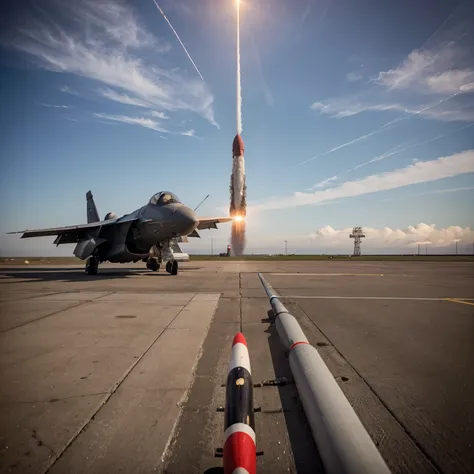 A fighter jet sending missile, with text saying dildo of consequences rarely arrives lubed 🚀