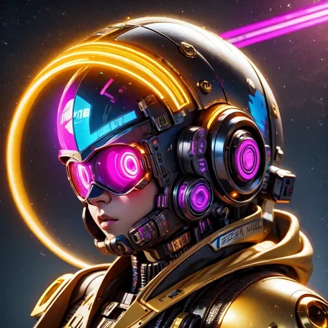 side close-up，a close up of a robot with a glowing head and a purple background, cyber mech, in style of beeple, cyberpunk pikachu, style hybrid mix of beeple, 3 d render beeple, cute elaborate epic robot, beeple masterpiece, cyberpunk art style, yellow me...