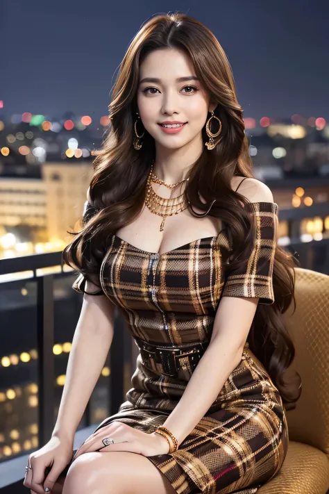 highest quality, masterpiece, 8K, ultra high resolution, (realistic: 1.4), 1 girl, beautiful face, symmetrical eyes, big, perfect body proportions, ((long hair))、((brown hair)), secretary、(luxury business suits)、The viewer&#39;s gaze, (president&#39;office...