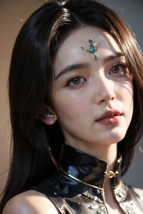 ((best quality)), ((masterpiece)), (detailed), perfect face，Young Chinese girl，Exquisite Avatar，portrait，3D rendering，dreamworks animation style，Steampunk，lifelike，8k