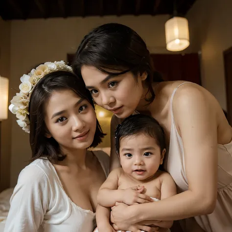 Pavelphoom Thai actors with newborn baby 