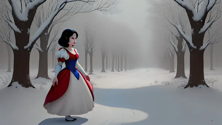 However, Snow white grew more beautiful with each passing year. 