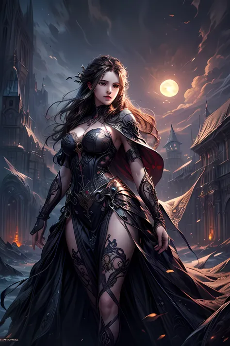 fantasy art, gothic art, (masterpiece:1.5), full body best details, highly detailed, best quality, Glowing Purple, highres, full body portrait of a vampire, elf (Masterpiece, best quality: 1.6), ultra feminine, wizard, (intricate details, Masterpiece, best...