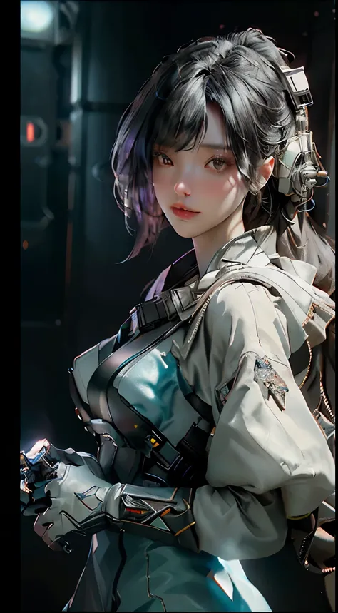 ((Best quality)), ((masterpiece)), (detailed:1.4), 3D, an image of a beautiful cyberpunk female,HDR (High Dynamic Range),Ray Tracing,NVIDIA RTX,Super-Resolution,Unreal 5,Subsurface scattering,PBR Texturing,Post-processing,Anisotropic Filtering,Depth-of-fie...