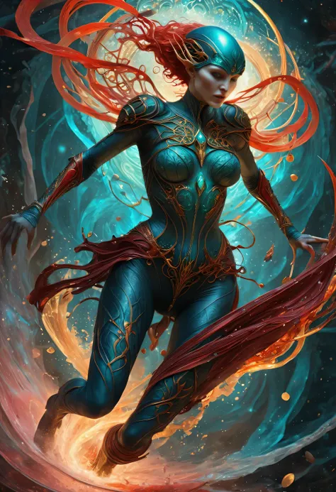 best quality,4k,8k,highres,masterpiece:1.2,ultra-detailed,realistic:1.37,HDR,UHD,studio lighting,ultra-fine painting,sharp focus,physically-based rendering,extreme detail description,professional,art nouveau,tarot card style, (2characters), dynamic angle, ...