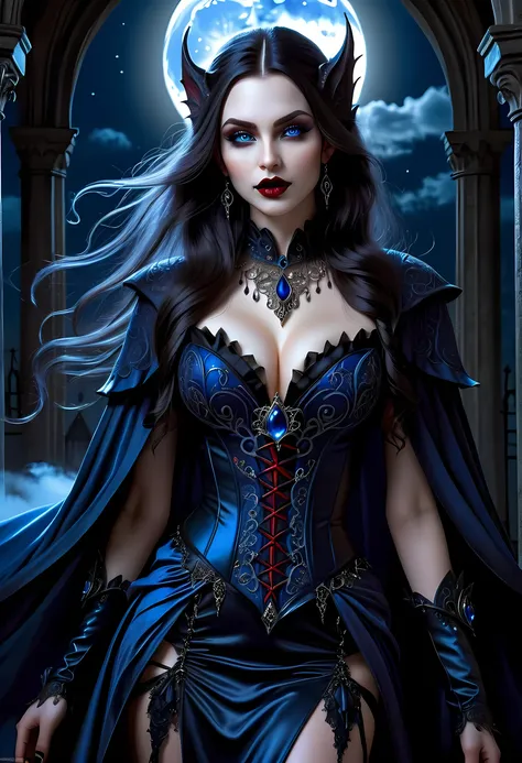 fantasy art, gothic art, (masterpiece:1.5), full body best details, highly detailed, best quality, AlchemyPunkAI,  highres, full body portrait of a vampire, elf (Masterpiece, best quality: 1.6), ultra feminine, wizard, (intricate details, Masterpiece, best...