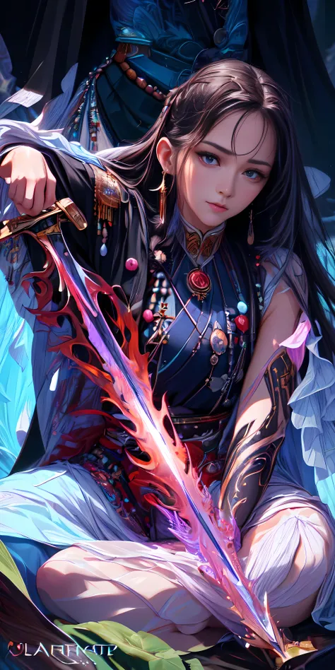 (best quality, highres, realistic:1.37), girl transformation, Long hair, ultra-detailed, portrait, oil painting, vibrant colors, soft lighting, illustration, detailed face and body, stunning eyes, perfect body proportions, long flowing hair, delicate hands...