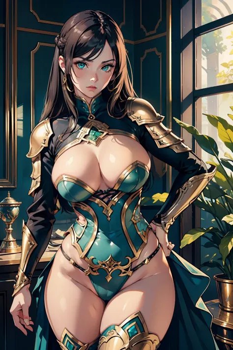 (Masterpiece, High Quality, Realistic Armor, Sensual Clothes, Wife),
Intricately crafted armor, shimmering with life-like details,
Fitted to her curvaceous figure, enhancing her feminine allure,
Sensual clothes underneath, revealing a hint of tantalizing s...