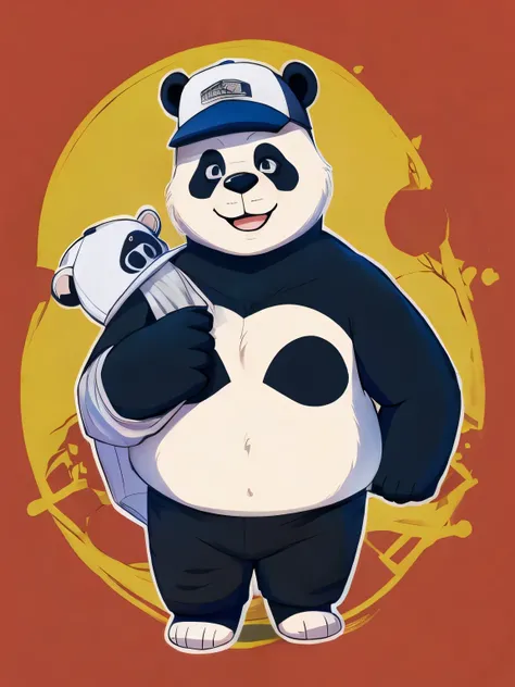 panda bear, cap