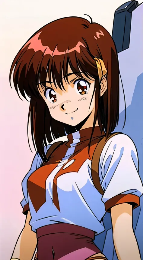 (A masterpiece of the highest quality:1.4),ruffle dress.anime,Doujin illustration,three size:B80-W58-H83, anime,Doujin illustration,Character design by illustrator Toshiyuki Kubooka,See pixiv trends,Aim for the top!,Gunbuster!,1 girl, alone, head band,Wear...