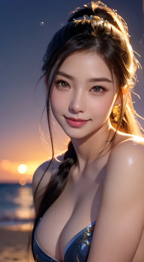 Beautiful woman，body portrait、8K，fine and beautiful eyes，Dindal effect、masterpiece, 最high quality, high quality, High resolution、very detailed photos、(natural skin texture、fine skin、hyper realism、Super sharpness)、high detail skin、(very detailed、fine skin t...