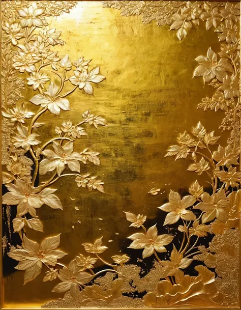 gold foil is made by grinding the gold foil into fine mud with your fingers and glue.，the famous gold leaf painting was created ...