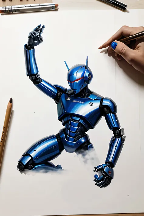 robot draw a picture