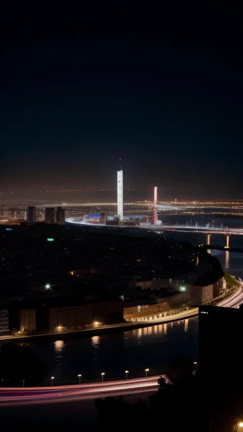 Night view of the city at night