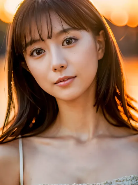 1 Japanese female, 30 years old, very beautiful, (very cute), (Highly detailed beautiful face), wonderful face and eyes, pretty thick hair, Various Hair Styles, slightly bright eyes, normal makeup, (mini dress with camisole), (highest quality:1.4), (Super ...