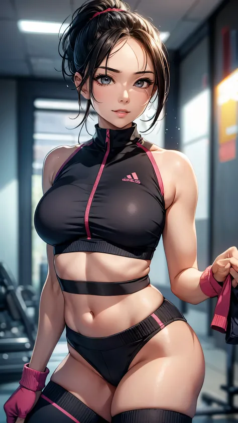 (best quality,4k,8k,highres,masterpiece:1.2),ultra-detailed,(realistic,photorealistic,photo-realistic:1.37),full body,beautiful detailed eyes,beautiful detailed lips,extremely detailed eyes and face,longeyelashes,lean and fit body,confident smile,energetic...