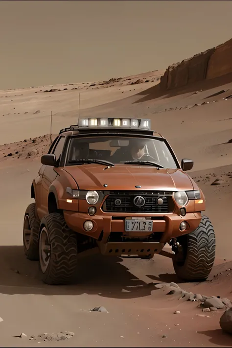 Imagine a car on mars with number plate 2010