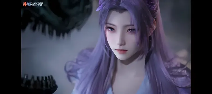 a close up of a woman with long purple hair and a purple dress, xianxia fantasy, shadowbringers cinem atic, from final fantasy, xianxia, final fantasy face, 3 d anime realistic, anime cgi, trending on cgstation, h yper realistic anime, Chiba Yudai, xianxia...