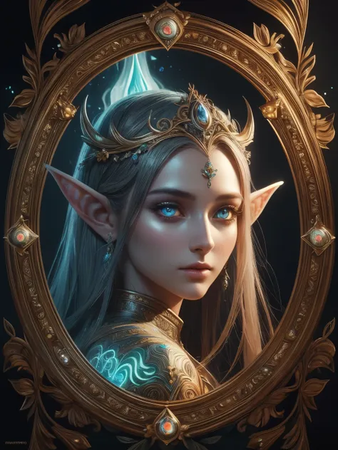 Create a mesmerizing masterpiece in the finest quality, with a resolution of 4k and high-detail, showcasing ultra-realistic representations of Epoch Elves. This art piece highlights portraits of ethereal beings with fantastical colors and radiant lighting....