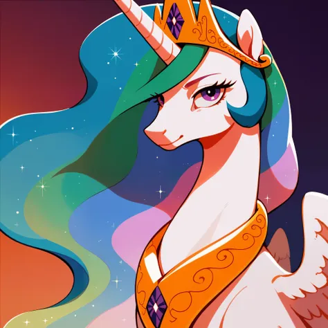 score_9, score_8_up, score_7_up,  princess celestia, purple gradient background