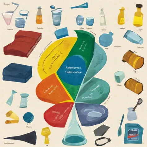 a creative poster about the concepts and principles of chemical thermodynamics