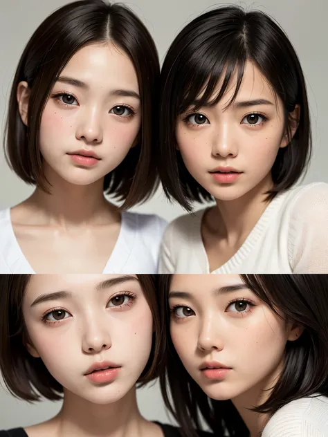 professional portrait、highest quality、Ultra-detailed finish、Ultra HD、8K, High resolution、RAW photo, photorealistic、masterpiece, Slim figure、High definition face、(Face is in focus、High definition eyes, Moist eyes)、(Focused, symmetrical pupils:1.2)、High-defi...