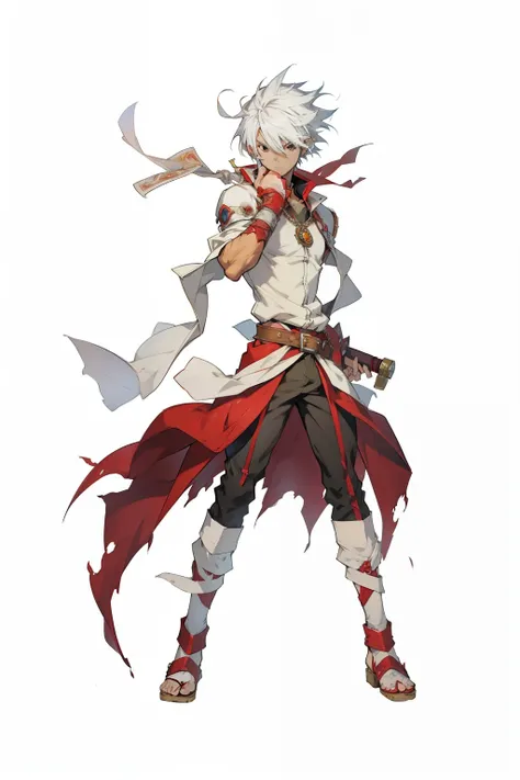 Anime Characters with white hair and red cape holding a sword, ( ( Character Concept Art ) ), 官方Character art, JRPG characters art, Ragnarok, Main Animation Art, Character art, JRPG characters, Chrono trigger Guilty Gear style, main character, best Anime C...