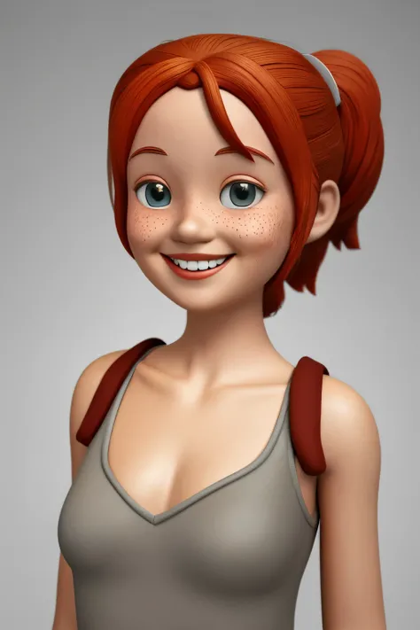 In the heart of a vibrant, monochrome background with a grey front, a beloved character emerges: Red-haired Pippi Longstocking. With her full smile that lights up her adorable, freckled face, she captivates our hearts. Her second body, depicted in a sculpt...