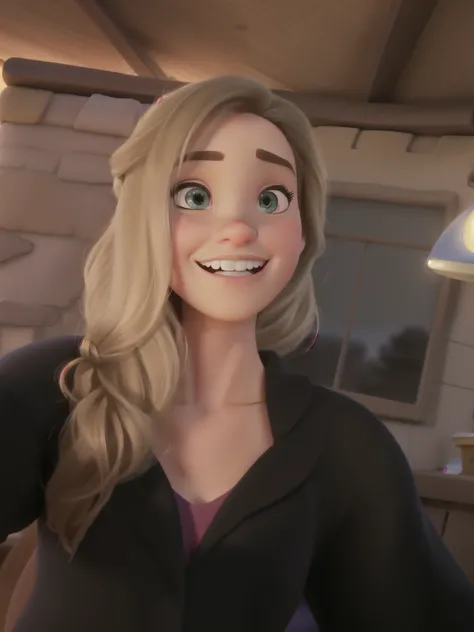 uma mulher estilo Disney pixar, alta qualidade, melhor qualidade