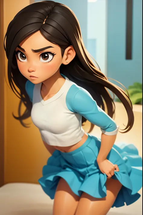 katara, cute, sexy, short skirt