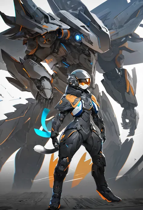 anime character with a cat like body and a helmet, trending on artstation pixiv, ( ( character concept art ) ), anthro gecko, male robotic anthro dragon, anthro cat, high quality digital concept art, professional concept art, detailed fanart, pixiv contest...