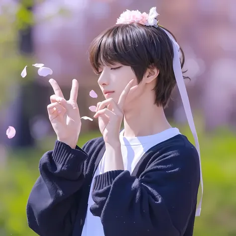 Ulzzang boy, ulzzang, Korean ulzzang boy, boy, cute face, cute eyes, cute, black hair, choi beomgyu, beomgyu from txt, choi beomgyu, beomgyu , eyes closed, small smile 