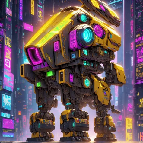 ((Tilt-Shift))(Telephoto)Close ups of robots with a star at the top, female robot mech leader, ocean punk mech, animal fuse, digital cyberpunk - anime art, animal art, rodent mech, neon scale and robot technology, mecha hunting dog, anime large mech robot,...