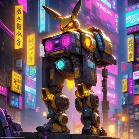 （(Tilt-Shift)）(Telephoto)Close ups of robots with a star at the top, female robot mech leader, ocean punk mech, animal fuse, digital cyberpunk - anime art, animal art, rodent mech, neon scale and robot technology, mecha hunting dog, anime large mech robot,...