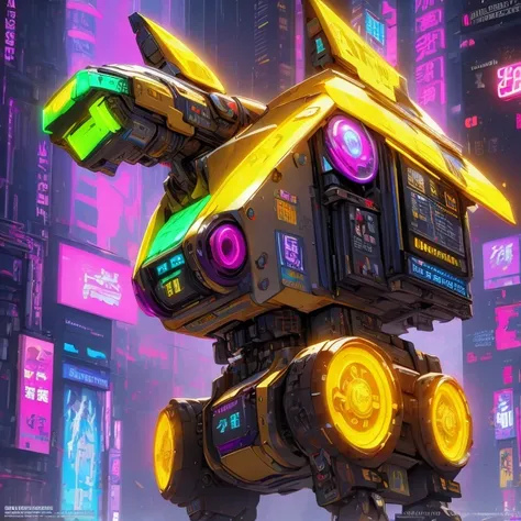 （(Tilt-Shift)）(Telephoto)Close ups of robots with a star at the top, female robot mech leader, ocean punk mech, animal fuse, digital cyberpunk - anime art, animal art, rodent mech, neon scale and robot technology, mecha hunting dog, anime large mech robot,...