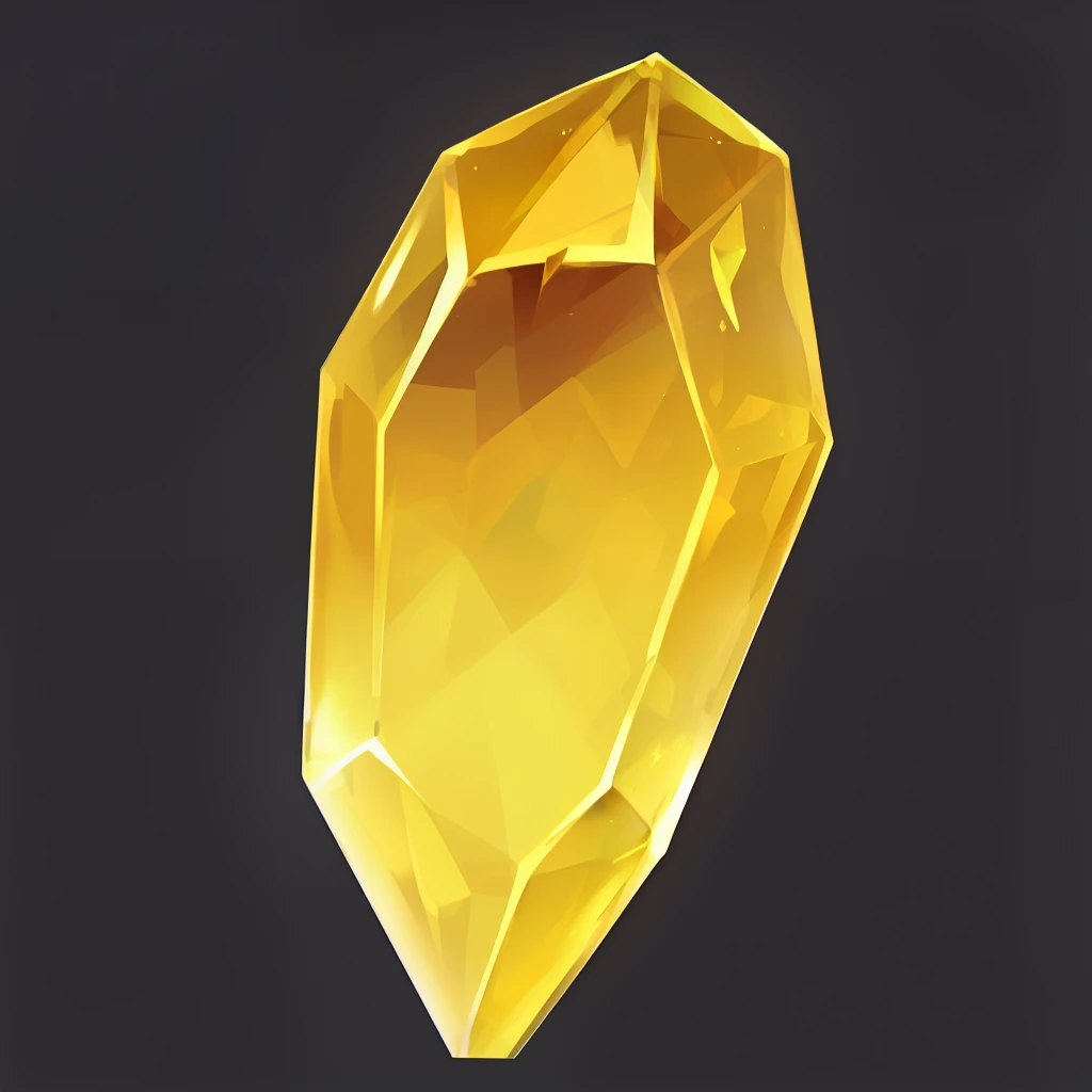 Game Icon，Water Gold，Translucent crystal