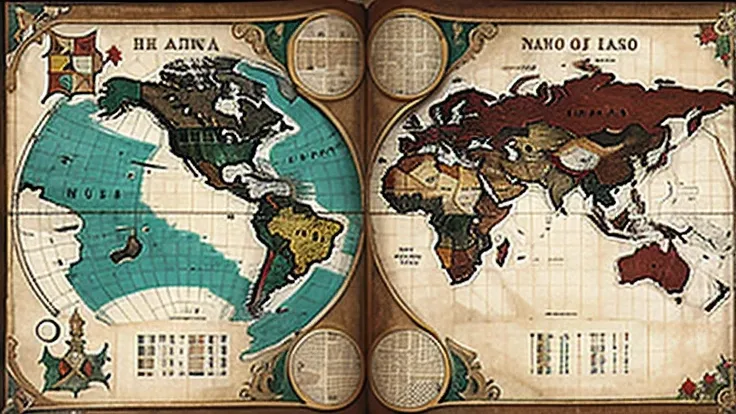 mapa mundo medieval