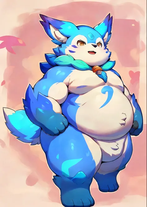  Correct body proportio，solo，male people，bare，Shirtless， A high resolution，obesity，，furry，komane，moki