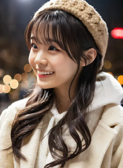 1 girl, (Photo from the waist up、put on a coat:1.2), (RAW Photos, highest quality), (Realistic, Photorealistic:1.4), Tabletop, Very delicate and beautiful, Very detailed, 2k wallpaper, wonderful, finely, very detailed CG Unity 8k wallpaper, Very detailed, ...