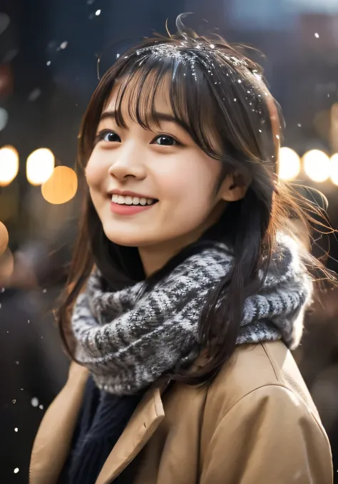 1 girl, (put on a coat:1.2), (RAW Photos, highest quality), (Realistic, Photorealistic:1.4), Tabletop, Very delicate and beautiful, Very detailed, 2k wallpaper, wonderful, finely, very detailed CG Unity 8k wallpaper, Very detailed, High resolution, Soft Li...